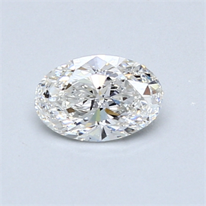 Picture of 0.52 Carats, Oval Diamond with  Cut, G Color, SI1 Clarity and Certified by GIA