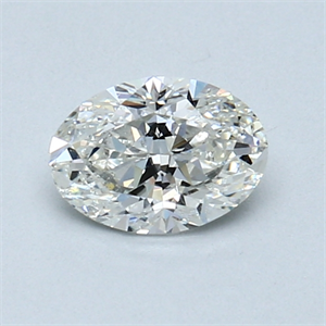 Picture of 0.60 Carats, Oval Diamond with  Cut, I Color, SI2 Clarity and Certified by GIA
