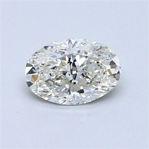 Picture of 0.62 Carats, Oval Diamond with  Cut, J Color, SI1 Clarity and Certified by GIA