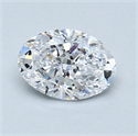 0.70 Carats, Oval Diamond with  Cut, D Color, VS1 Clarity and Certified by GIA
