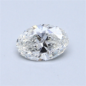 Picture of 0.50 Carats, Oval Diamond with  Cut, G Color, SI1 Clarity and Certified by GIA