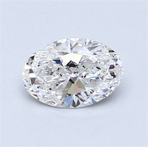 Picture of 0.70 Carats, Oval Diamond with  Cut, E Color, VS2 Clarity and Certified by GIA
