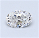 0.70 Carats, Oval Diamond with  Cut, E Color, VS2 Clarity and Certified by GIA