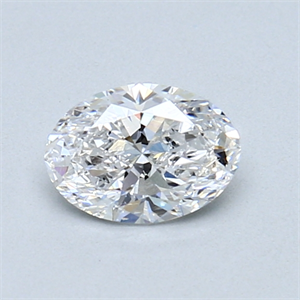 Picture of 0.52 Carats, Oval Diamond with  Cut, D Color, VS2 Clarity and Certified by GIA