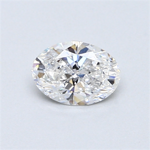 Picture of 0.51 Carats, Oval Diamond with  Cut, D Color, SI1 Clarity and Certified by GIA