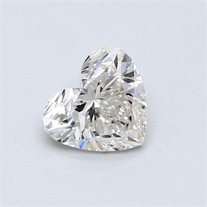 Picture of 0.60 Carats, Heart Diamond with  Cut, I Color, SI2 Clarity and Certified by GIA