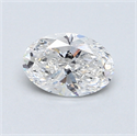 0.73 Carats, Oval Diamond with  Cut, D Color, SI1 Clarity and Certified by GIA