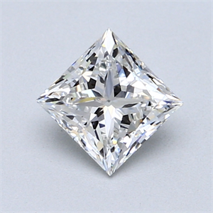 Foto 0.91 quilates, Princesa Diamante , Color F, claridad VS2 y certificado por GIA de