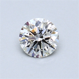 Picture of 0.45 Carats, Round Diamond with Excellent Cut, J Color, SI1 Clarity and Certified by GIA