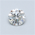 0.41 Carats, Round Diamond with Excellent Cut, I Color, SI1 Clarity and Certified by GIA
