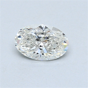 Picture of 0.50 Carats, Oval Diamond with  Cut, H Color, SI2 Clarity and Certified by GIA