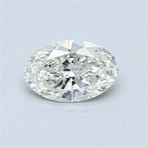 Picture of 0.52 Carats, Oval Diamond with  Cut, I Color, SI1 Clarity and Certified by GIA