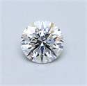 0.56 Carats, Round Diamond with Very Good Cut, G Color, SI1 Clarity and Certified by GIA