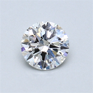 Picture of 0.50 Carats, Round Diamond with Very Good Cut, G Color, SI1 Clarity and Certified by GIA