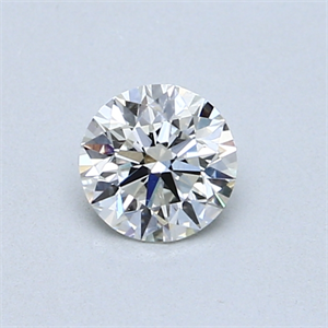 Picture of 0.51 Carats, Round Diamond with Excellent Cut, H Color, SI1 Clarity and Certified by GIA