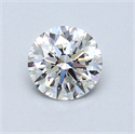 0.60 Carats, Round Diamond with Very Good Cut, H Color, VS1 Clarity and Certified by GIA