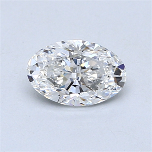 Picture of 0.60 Carats, Oval Diamond with  Cut, F Color, VVS2 Clarity and Certified by GIA