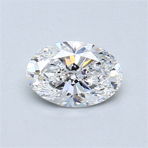 Picture of 0.50 Carats, Oval Diamond with  Cut, D Color, SI1 Clarity and Certified by GIA