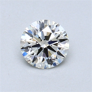 Picture of 0.52 Carats, Round Diamond with Excellent Cut, J Color, VS1 Clarity and Certified by GIA