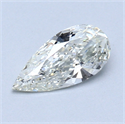 0.50 Carats, Pear Diamond with  Cut, L Color, IF Clarity and Certified by GIA