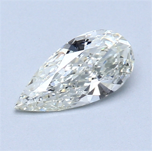 Picture of 0.50 Carats, Pear Diamond with  Cut, L Color, IF Clarity and Certified by GIA
