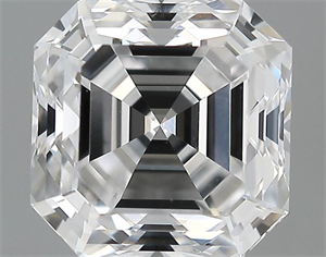 Picture of 0.97 Carats, Asscher Diamond with  Cut, D Color, VS1 Clarity and Certified by GIA