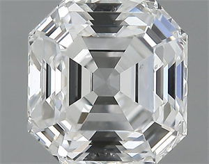 Picture of 1.04 Carats, Asscher Diamond with  Cut, E Color, SI1 Clarity and Certified by GIA