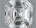 1.05 Carats, Asscher Diamond with  Cut, D Color, VS2 Clarity and Certified by GIA
