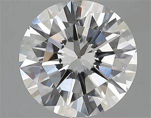 Picture of 3.03 Carats, Round Diamond with Excellent Cut, H Color, SI1 Clarity and Certified by GIA
