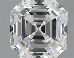 Picture of 3.08 Carats, Asscher Diamond with  Cut, D Color, VS2 Clarity and Certified by GIA