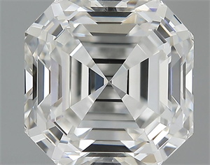 Picture of 3.10 Carats, Asscher Diamond with  Cut, G Color, VVS1 Clarity and Certified by GIA