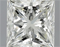 1.04 Carats, Princess Diamond with  Cut, L Color, VVS1 Clarity and Certified by GIA