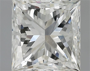 Picture of 3.07 Carats, Princess Diamond with  Cut, J Color, VS1 Clarity and Certified by GIA