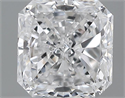 0.93 Carats, Radiant Diamond with  Cut, E Color, SI2 Clarity and Certified by GIA
