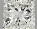 3.60 Carats, Princess Diamond with  Cut, J Color, VS2 Clarity and Certified by GIA