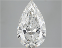 5.53 Carats, Pear Diamond with  Cut, F Color, VS2 Clarity and Certified by GIA