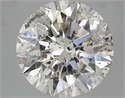 7.05 Carats, Round Diamond with Excellent Cut, G Color, SI2 Clarity and Certified by EGL