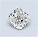 0.71 Carats, Cushion Diamond with  Cut, J Color, I1 Clarity and Certified by GIA