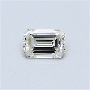 Picture of 0.32 Carats, Emerald Diamond with  Cut, H Color, VVS2 Clarity and Certified by EGL