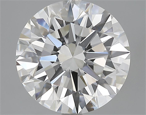 Picture of 4.05 Carats, Round Diamond with Excellent Cut, F Color, VS1 Clarity and Certified by GIA