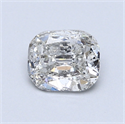 0.72 Carats, Cushion Diamond with  Cut, G Color, I1 Clarity and Certified by GIA