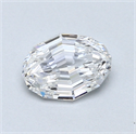 0.60 quilates, Ovalado Diamante , Color D, claridad VVS1 y certificado por GIA