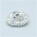 0.50 Carats, Oval Diamond with  Cut, G Color, VS2 Clarity and Certified by GIA