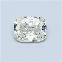 0.52 Carats, Cushion Diamond with  Cut, L Color, SI2 Clarity and Certified by GIA