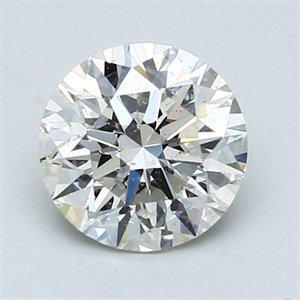 Picture of 1.50 Carats, Round Diamond with Ideal Cut, H Color, SI2 Clarity and Certified by EGL