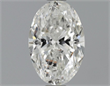 0.72 quilates, Ovalado Diamante , Color G, claridad SI2 y certificado por EGL