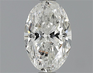 Picture of 0.72 Carats, Oval Diamond with  Cut, G Color, SI2 Clarity and Certified by EGL