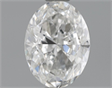 0.70 Carats, Oval Diamond with  Cut, F Color, VS2 Clarity and Certified by EGL