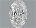 0.80 quilates, Ovalado Diamante , Color F, claridad SI1 y certificado por EGL