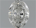 1.01 Carats, Oval Diamond with  Cut, F Color, SI2 Clarity and Certified by EGL